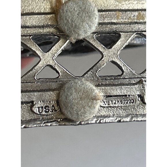 Vintage Metzke Pewter Golf Scene Card/Letter Holder - Made In USA - Picture 4 of 6